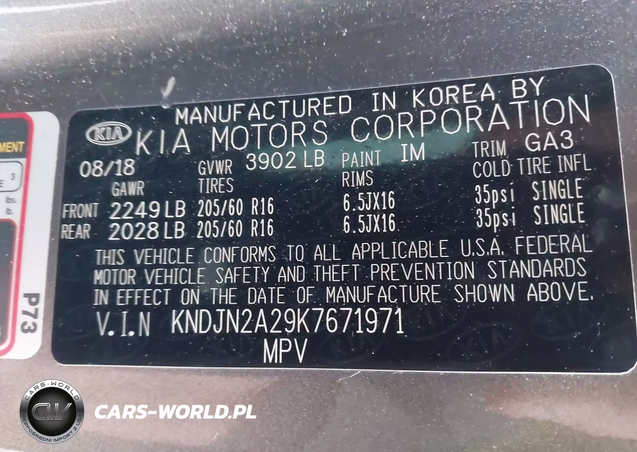 2019 Kia Soul VIN:KNDJN2A29K7671971 - 9