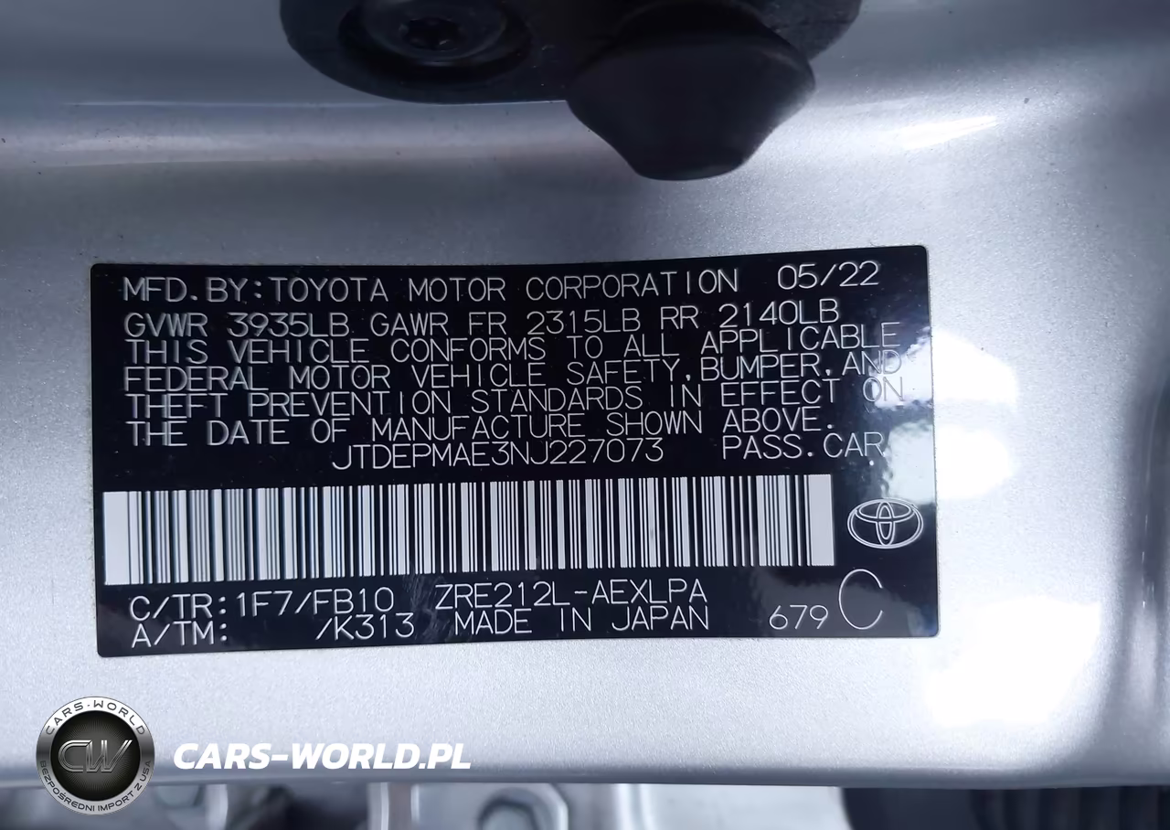 2022 Toyota Corolla Le VIN:JTDEPMAE3NJ227073 - 9
