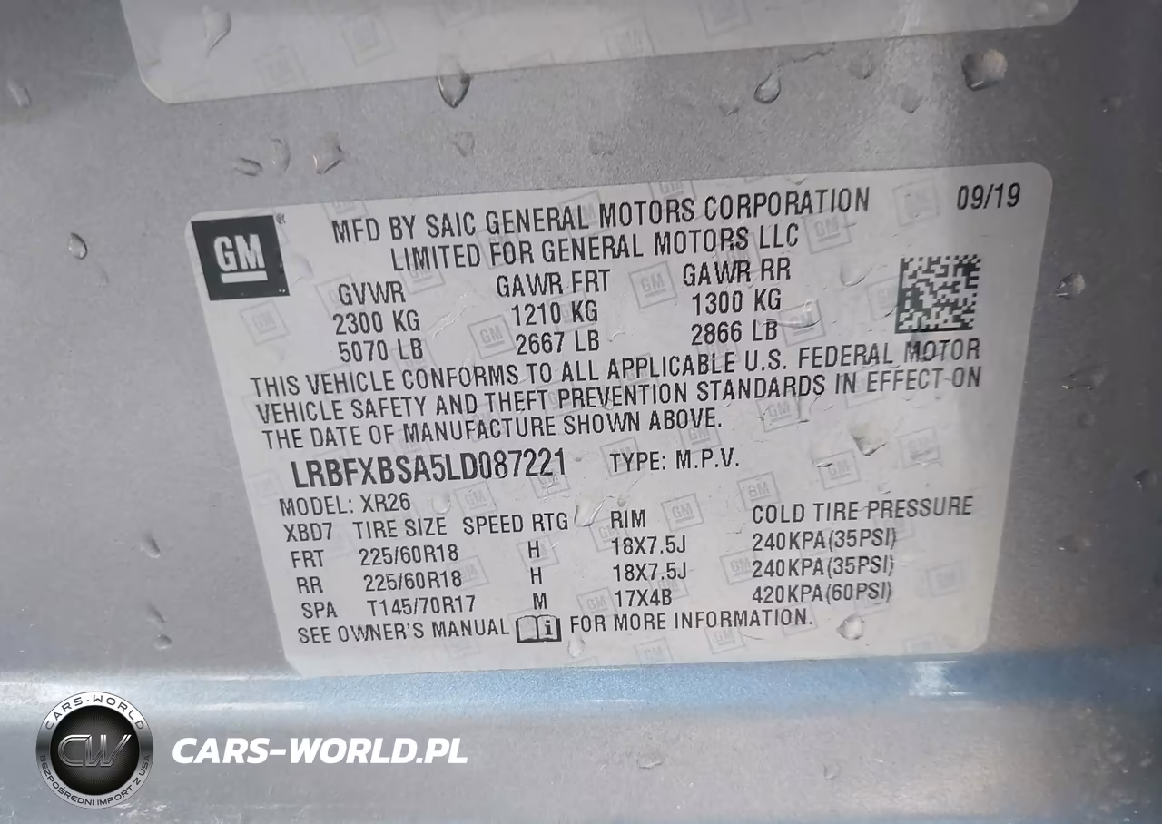 2020 Buick Envision Fwd Preferred VIN:LRBFXBSA5LD087221 - 9