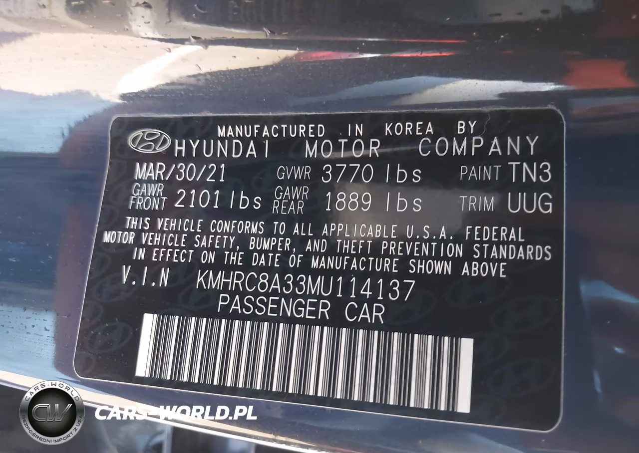 2021 Hyundai Venue Denim VIN:KMHRC8A33MU114137 - 9