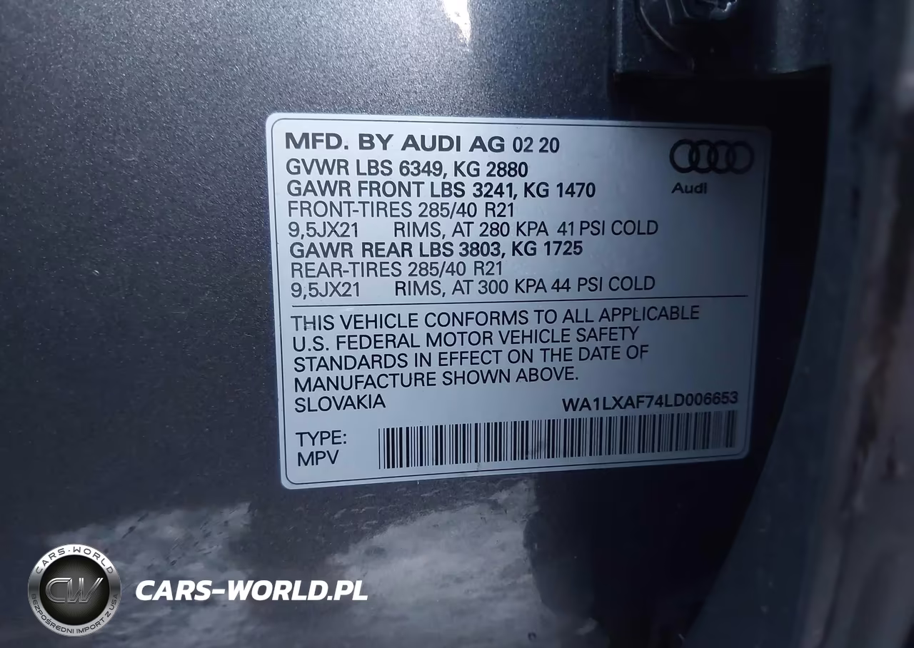 2020 Audi Q7 Premium Plus 55 Tfsi Quattro Tiptronic VIN:WA1LXAF74LD006653 - 9