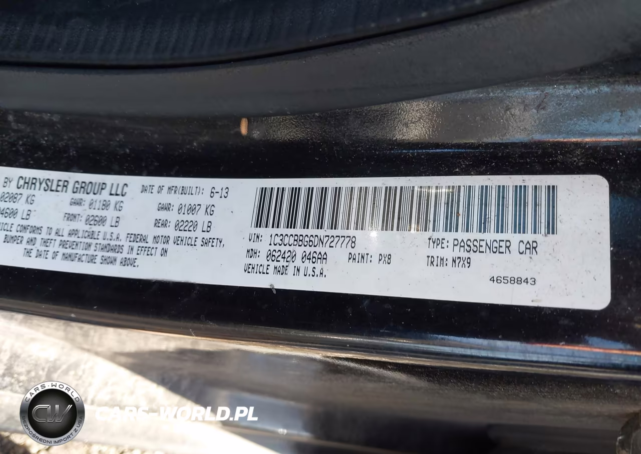 2013 Chrysler 200 Touring VIN:1C3CCBBG6DN727778 - 9