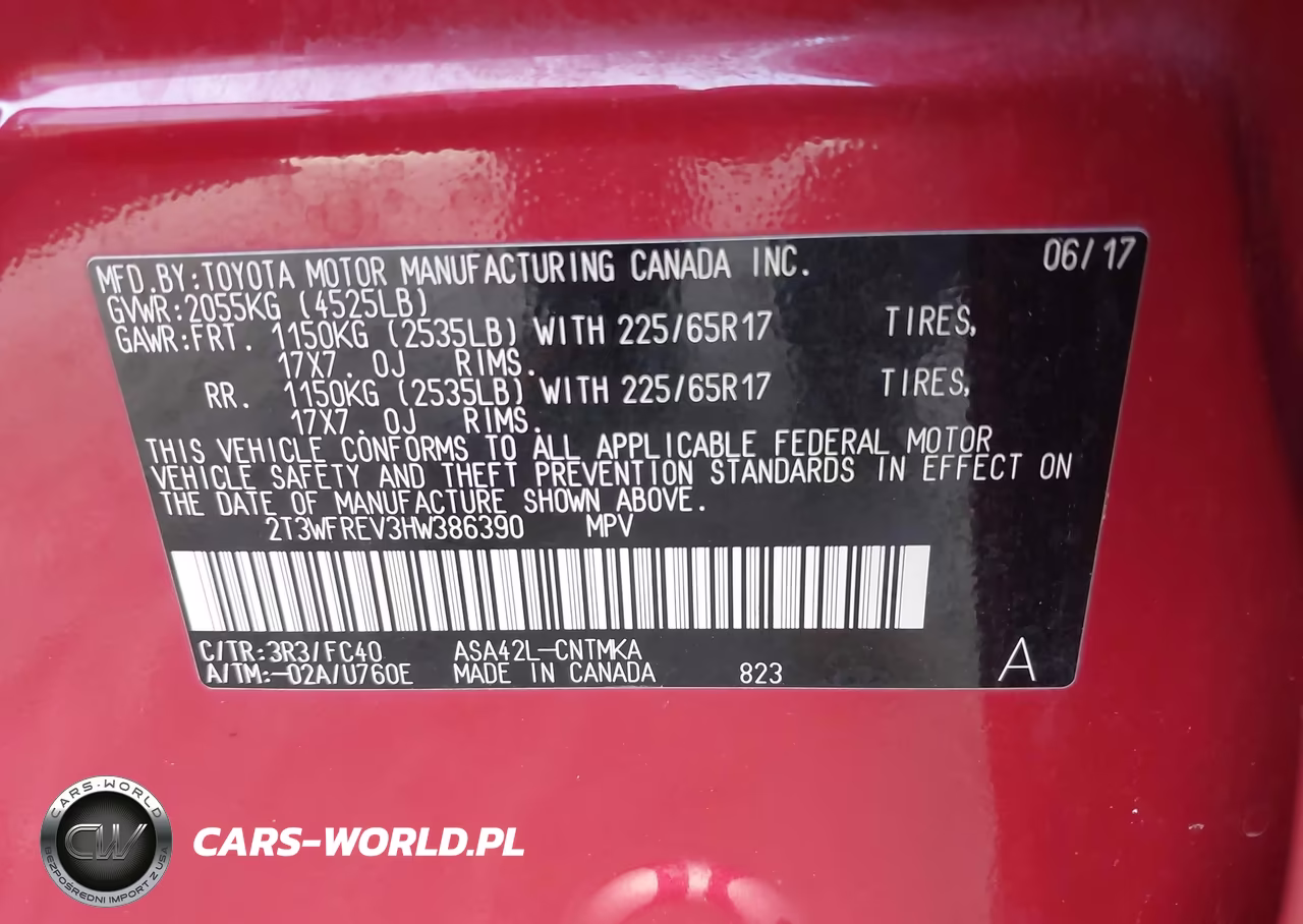 2017 Toyota Rav4 Xle VIN:2T3WFREV3HW386390 - 9