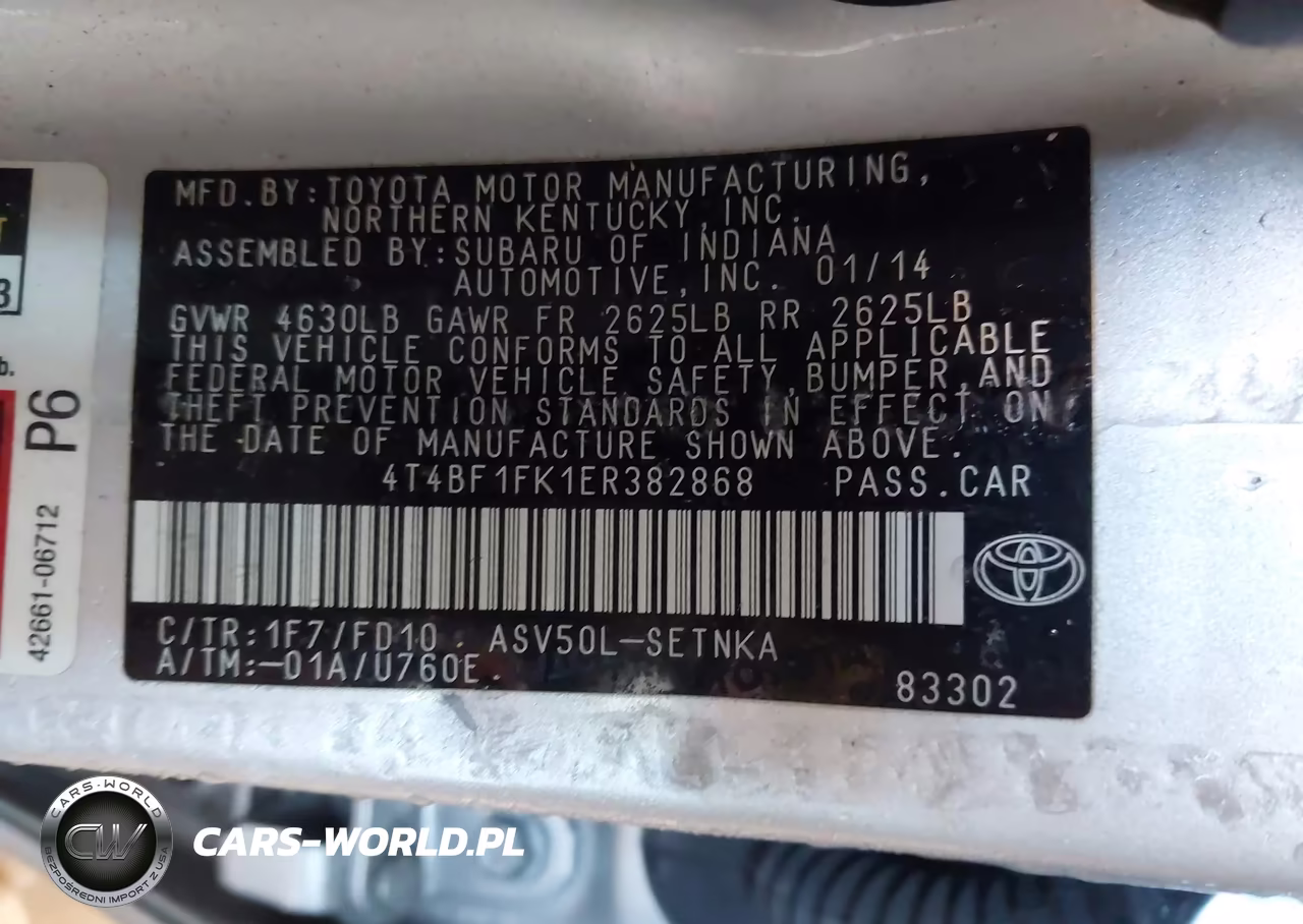 2014 Toyota Camry Le VIN:4T4BF1FK1ER382868 - 9