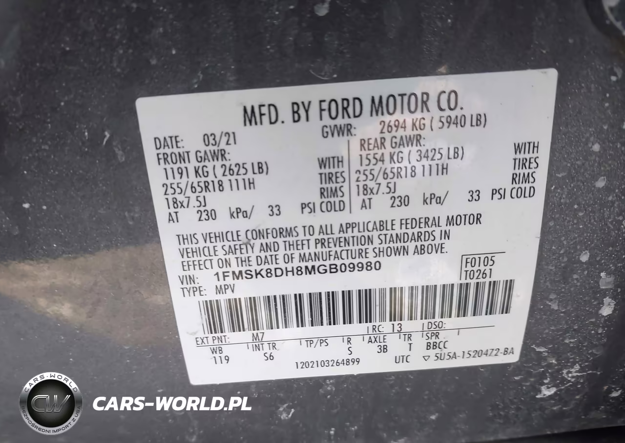 2021 Ford Explorer Xlt VIN:1FMSK8DH8MGB09980 - 9