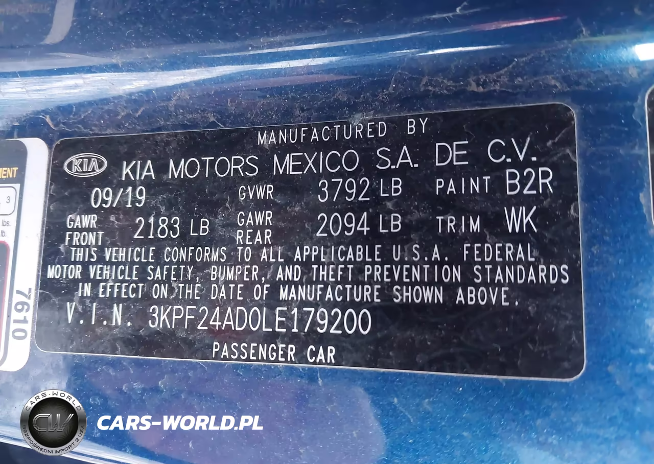 2020 Kia Forte Lxs VIN:3KPF24AD0LE179200 - 9