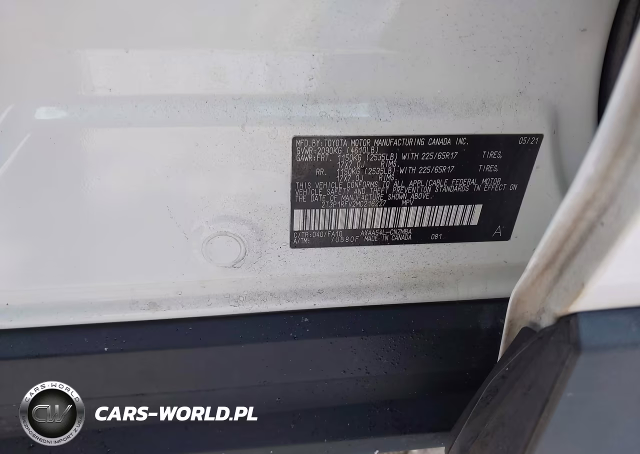 2021 Toyota Rav4 Xle VIN:2T3P1RFV2MC216227 - 9