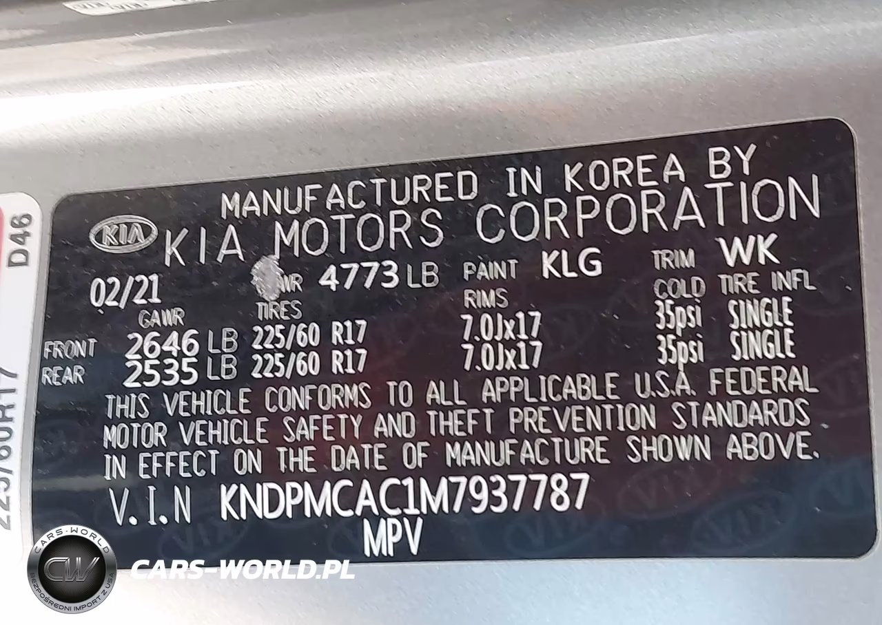 2021 Kia Sportage Lx VIN:KNDPMCAC1M7937787 - 9