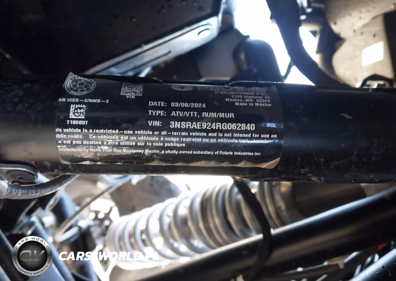2024 Polaris Rzr Pro Xp Sport VIN:3NSRAE924RG062840 - 10