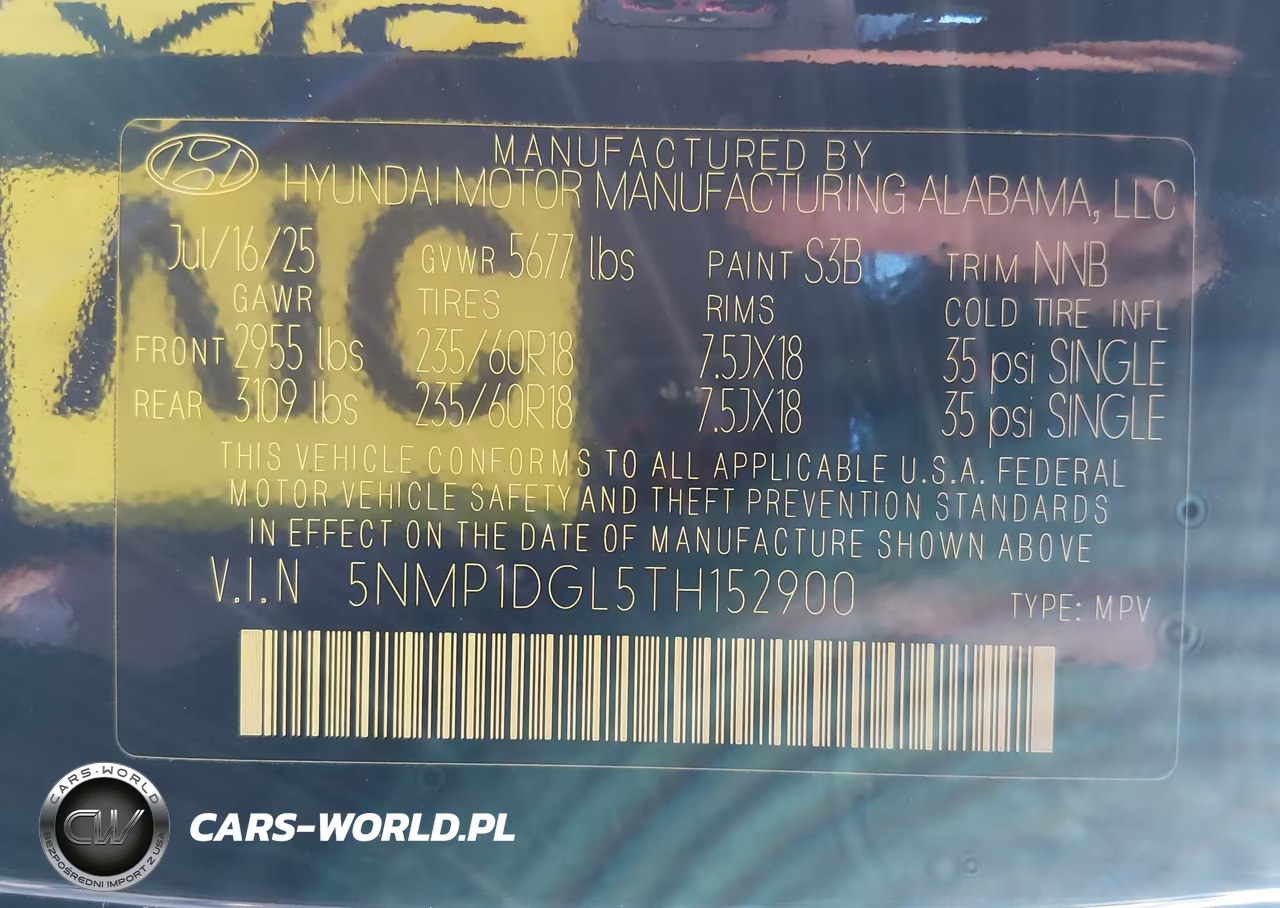 2026 Hyundai Santa Fe Se VIN:5NMP1DGL5TH152900 - 9