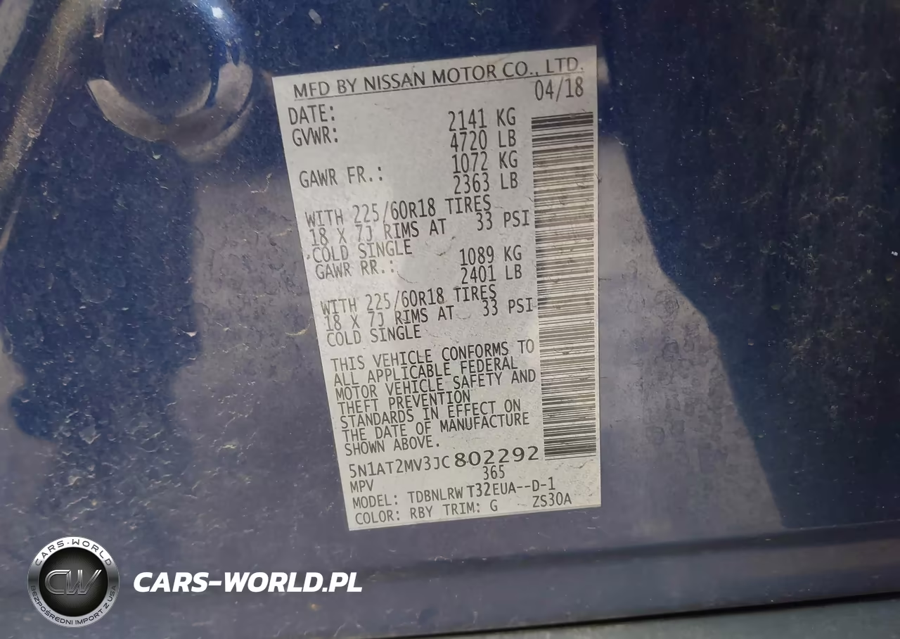 2018 Nissan Rogue Sl VIN:5N1AT2MV3JC802292 - 9