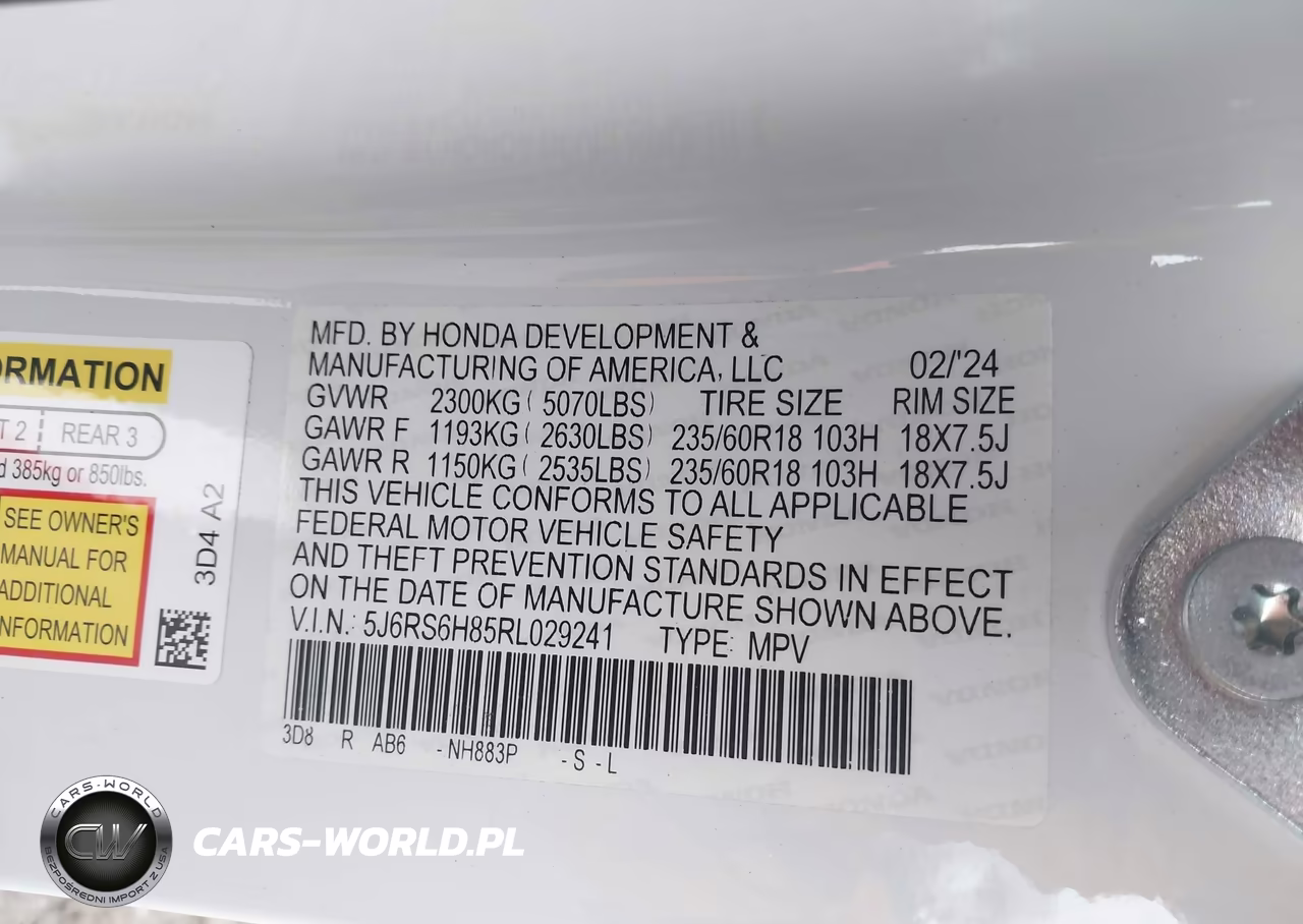 2024 Honda Cr-V Hybrid Sport-L VIN:5J6RS6H85RL029241 - 9