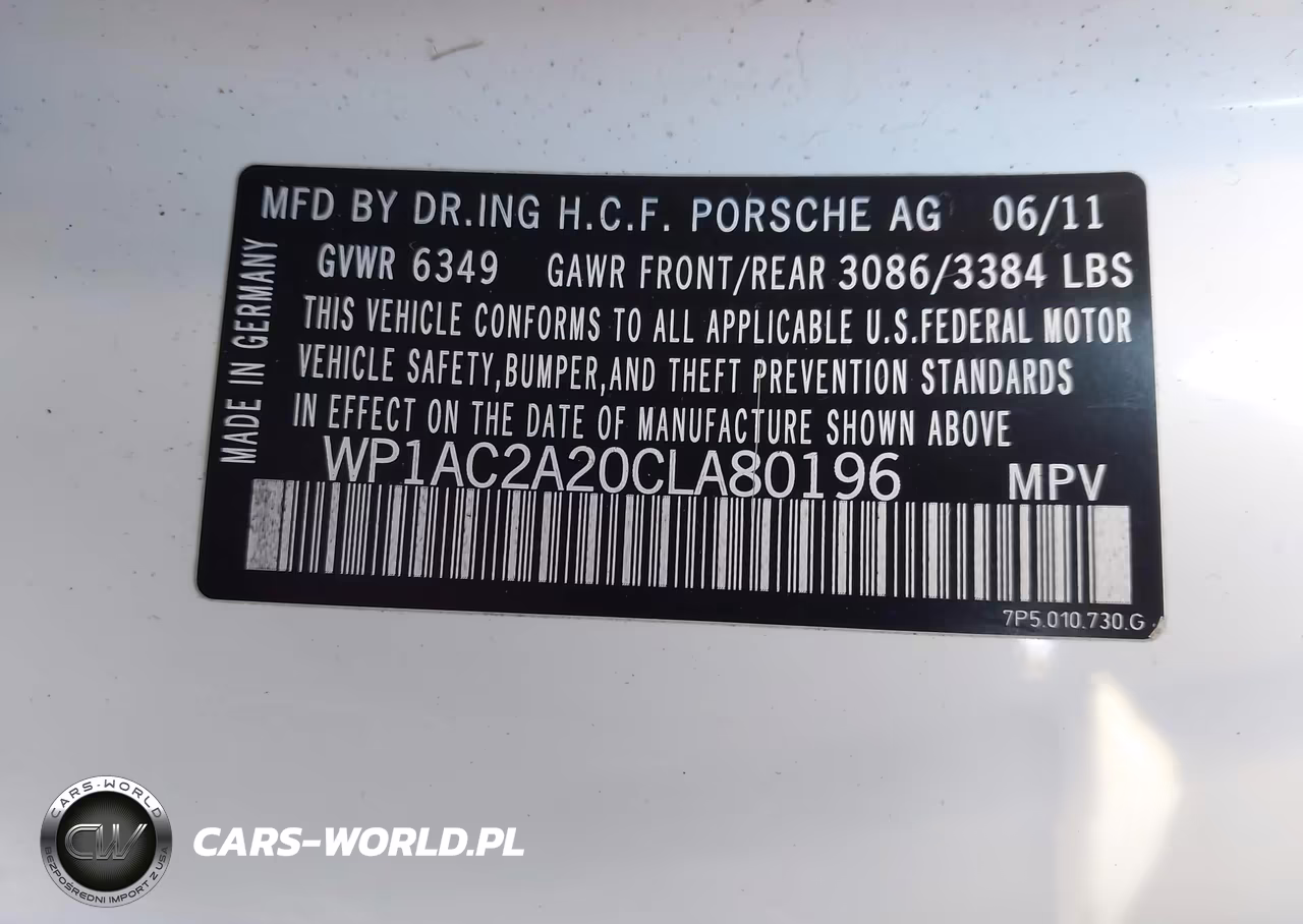 2012 Porsche Cayenne Turbo VIN:WP1AC2A20CLA80196 - 9