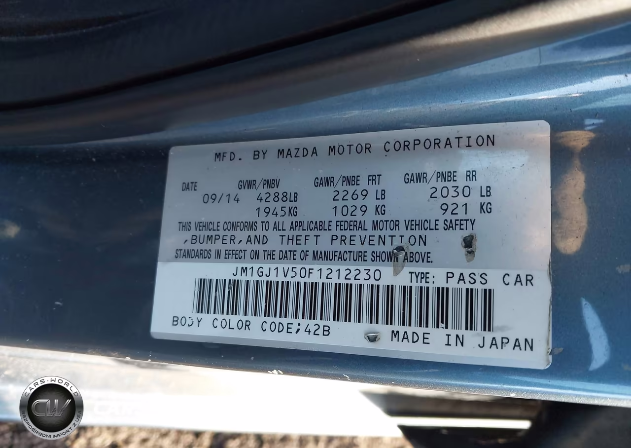 2015 Mazda Mazda6 I Touring VIN:JM1GJ1V50F1212230 - 9