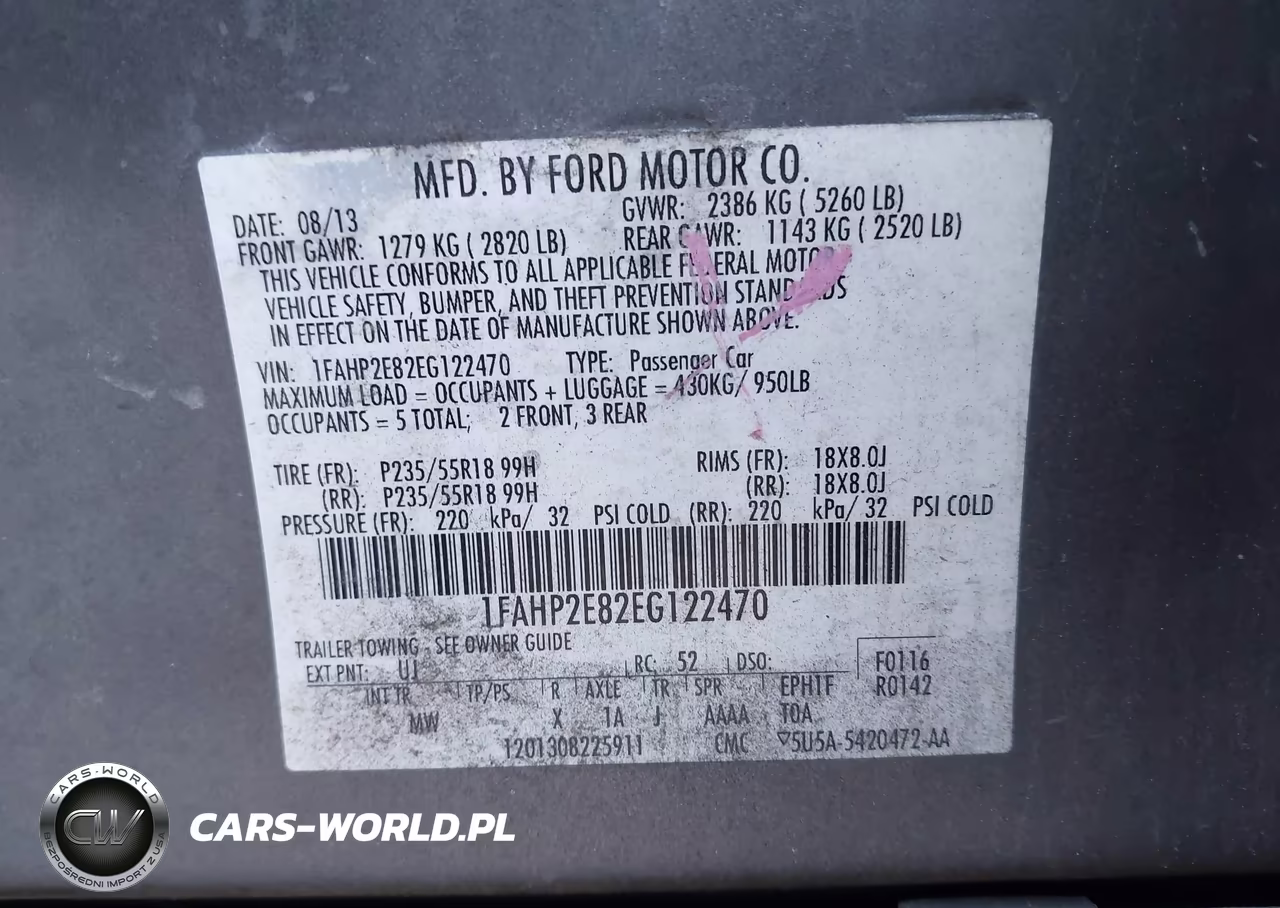 2014 Ford Taurus Sel VIN:1FAHP2E82EG122470 - 9