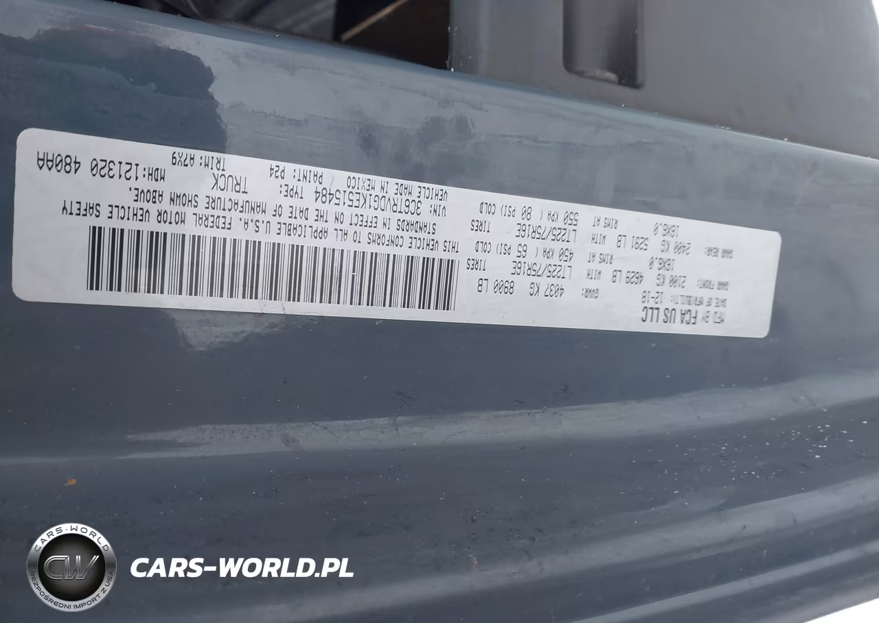2019 Ram 2500 VIN:3C6TRVDG1KE515484 - 9