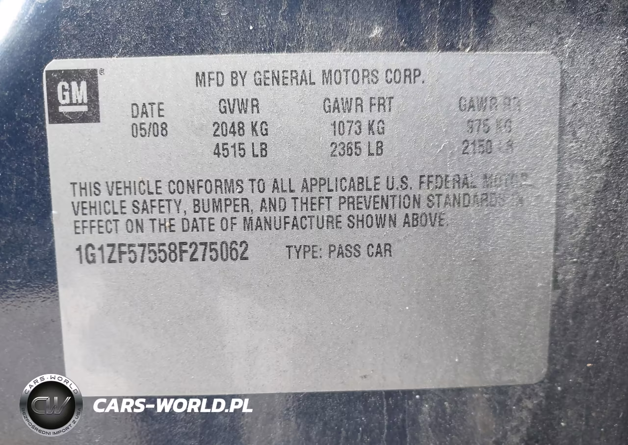 2008 Chevrolet Malibu Hybrid VIN:1G1ZF57558F275062 - 9