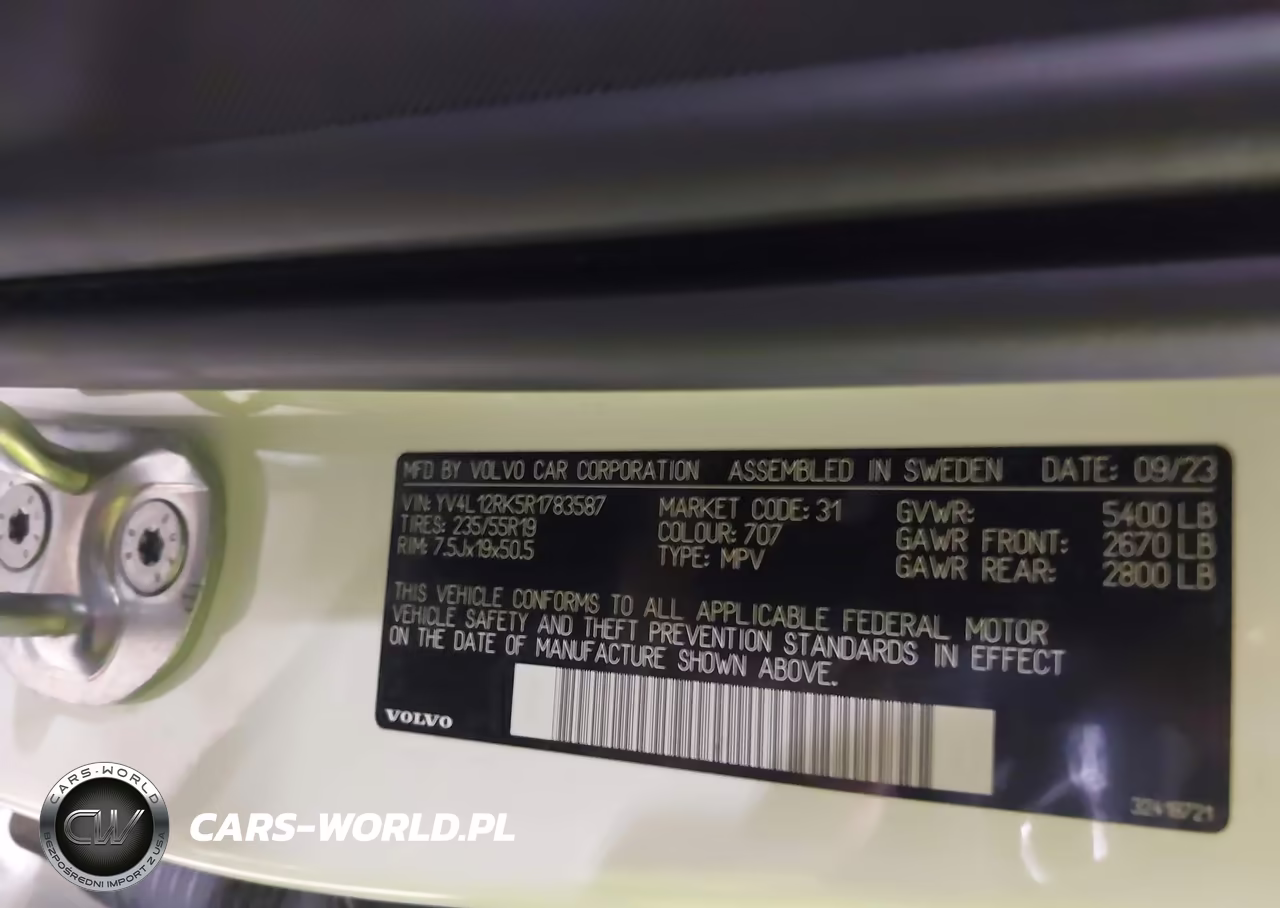 2024 Volvo Xc60 B5 Core Dark Theme VIN:YV4L12RK5R1783587 - 9
