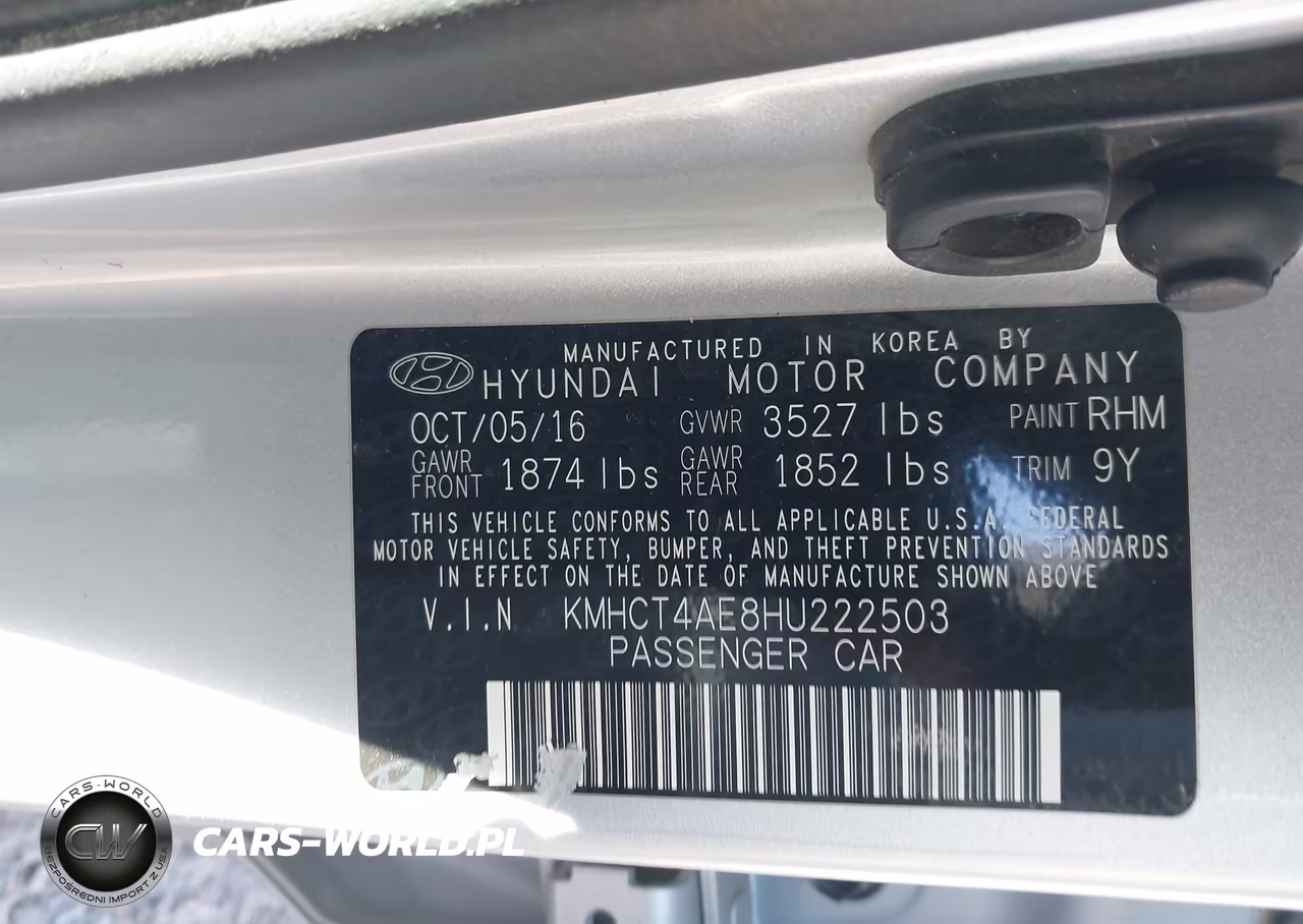 2017 Hyundai Accent Se VIN:KMHCT4AE8HU222503 - 9