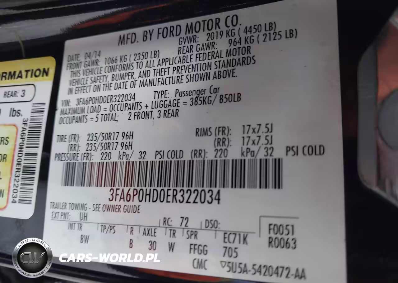 2014 Ford Fusion Se VIN:3FA6P0HD0ER322034 - 9