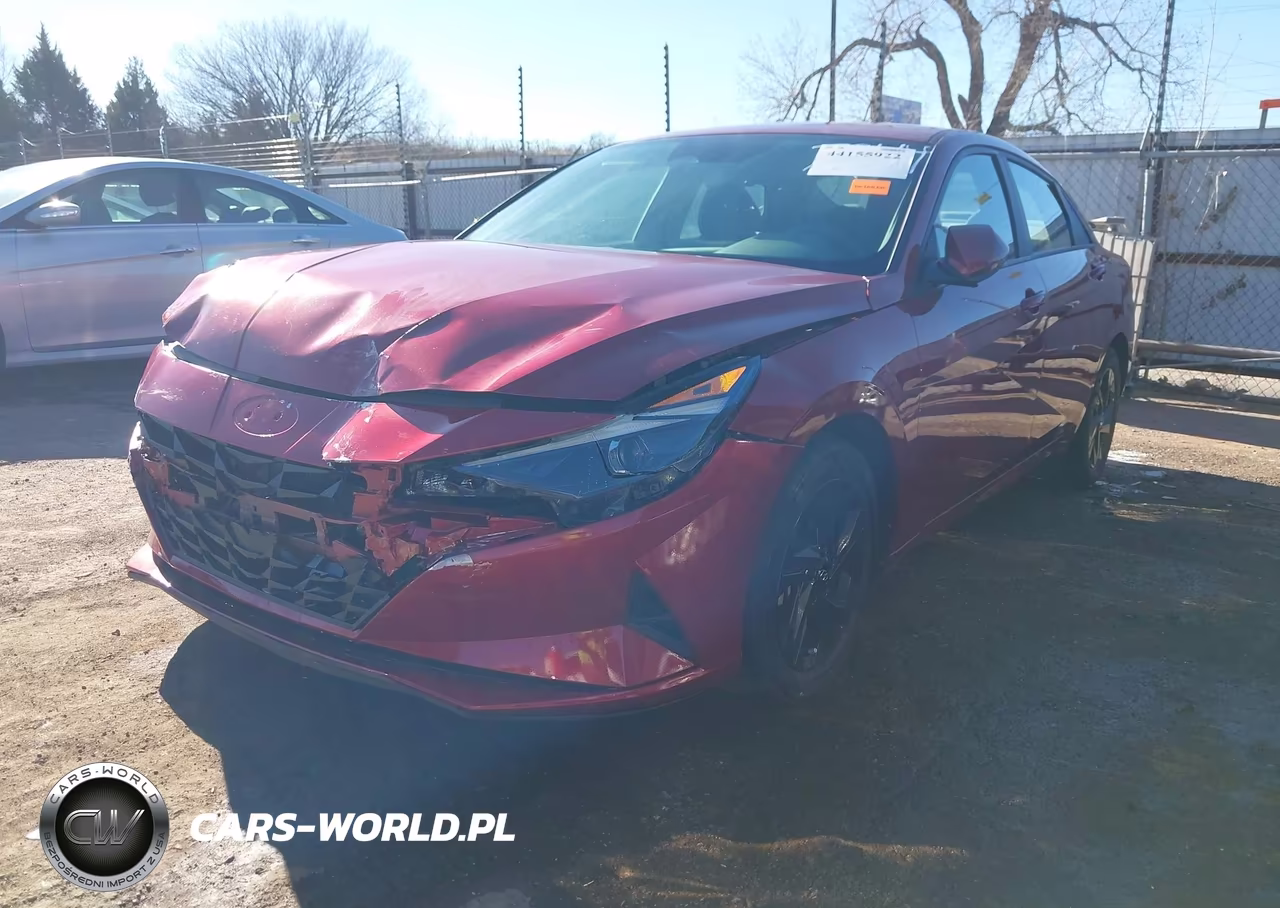 2023 Hyundai Elantra Hybrid Blue VIN:KMHLM4AJ6PU077244 - 2