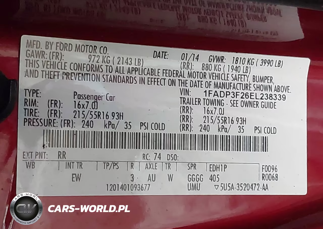 2014 Ford Focus Se VIN:1FADP3F26EL238339 - 9
