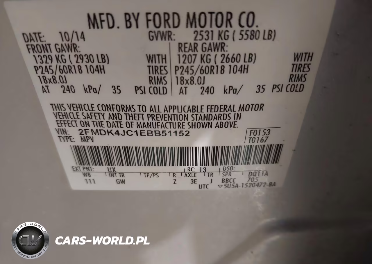 2014 Ford Edge Sel VIN:2FMDK4JC1EBB51152 - 9