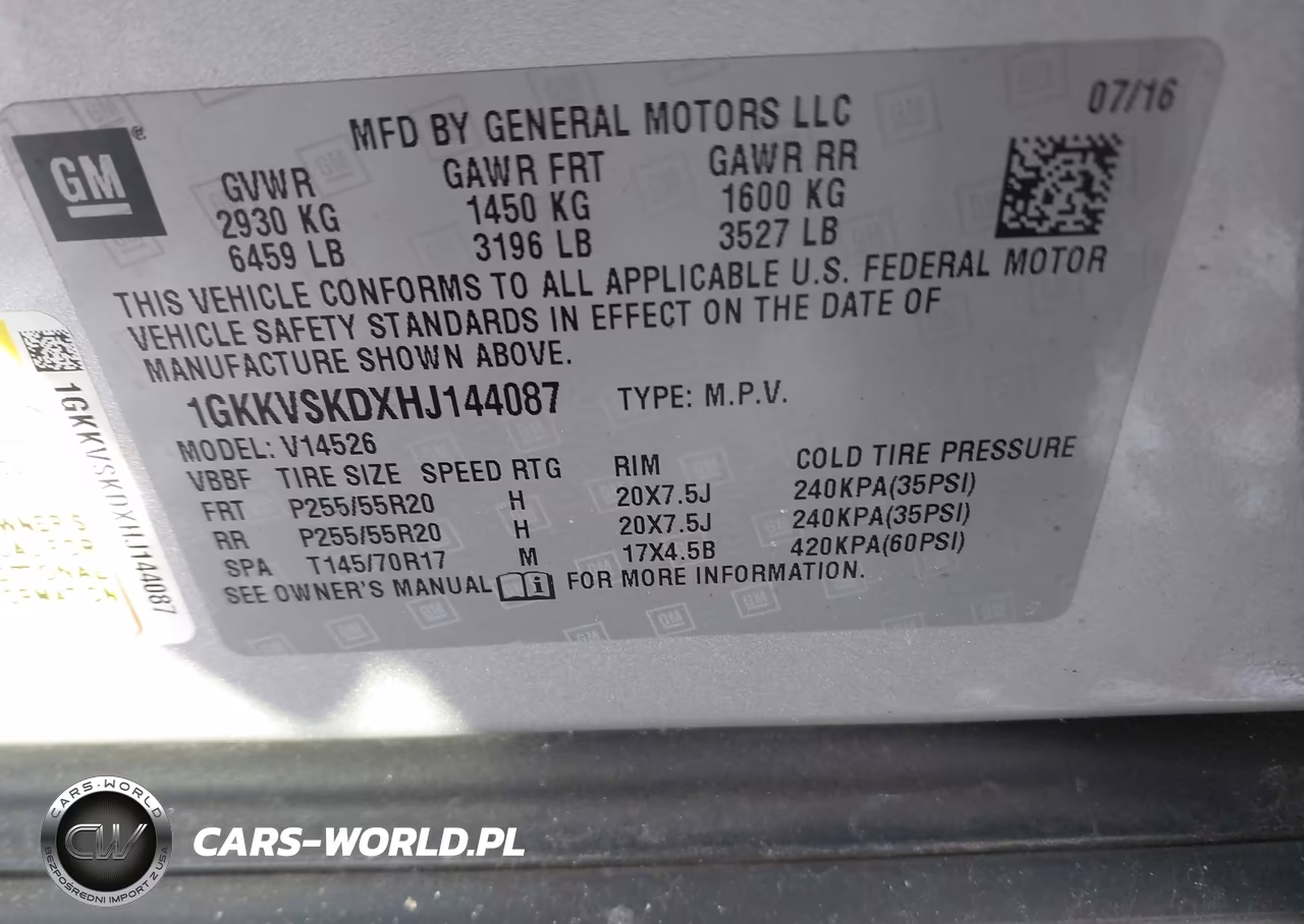 2017 GMC Acadia Limited VIN:1GKKVSKDXHJ144087 - 9