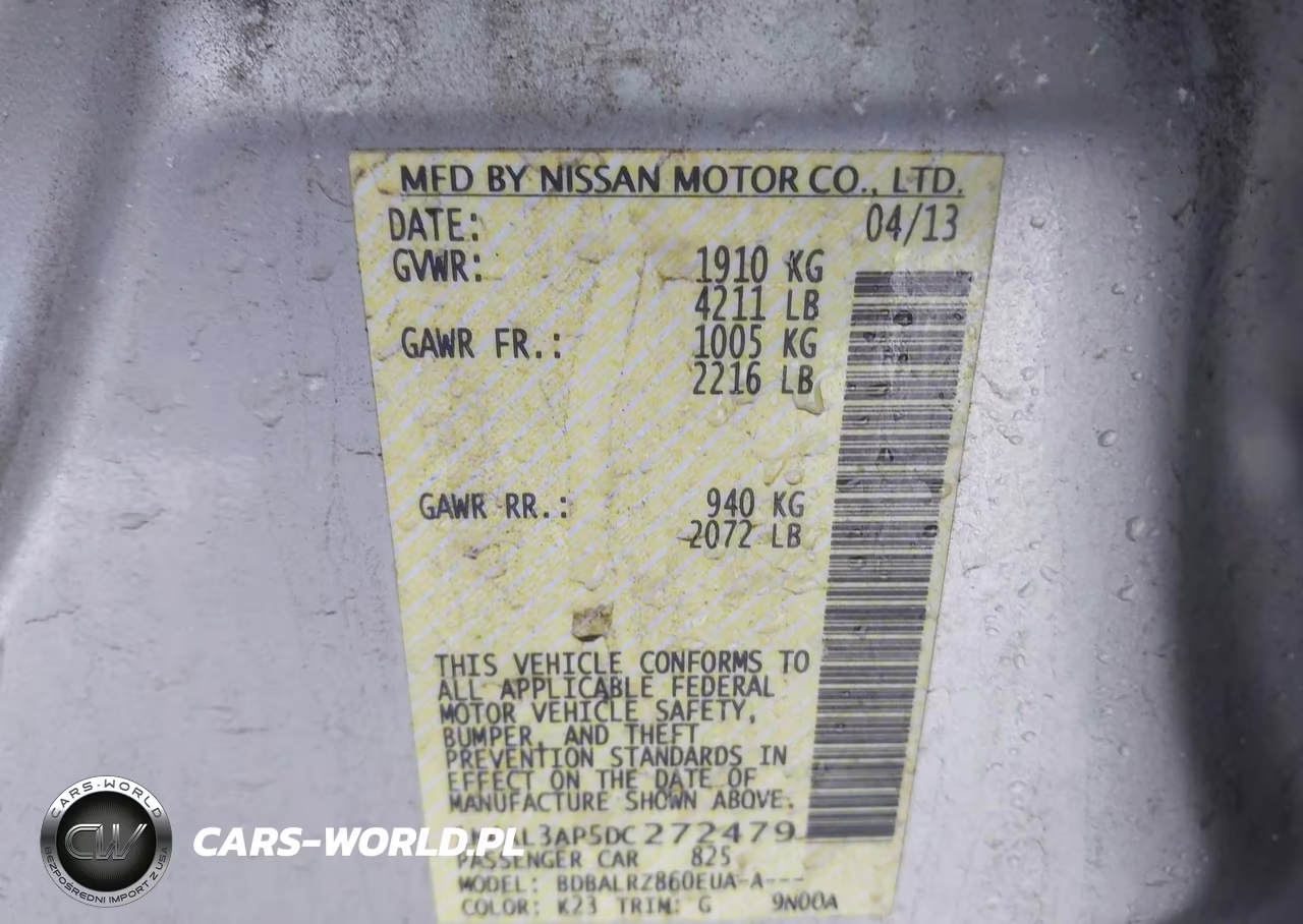 2013 Nissan Altima 2.5 S VIN:1N4AL3AP5DC272479 - 9