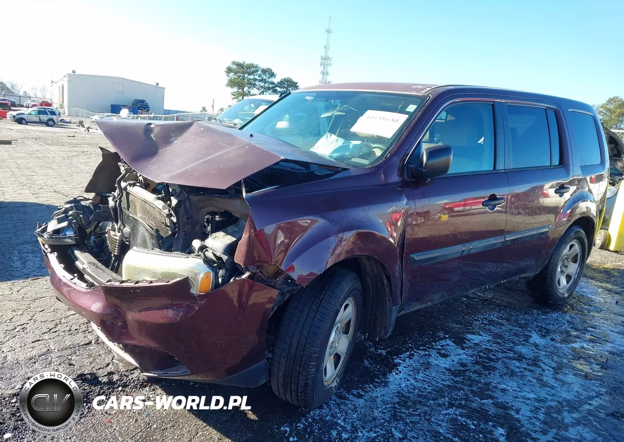 2013 Honda Pilot Lx VIN:5FNYF4H24DB049370 - 2