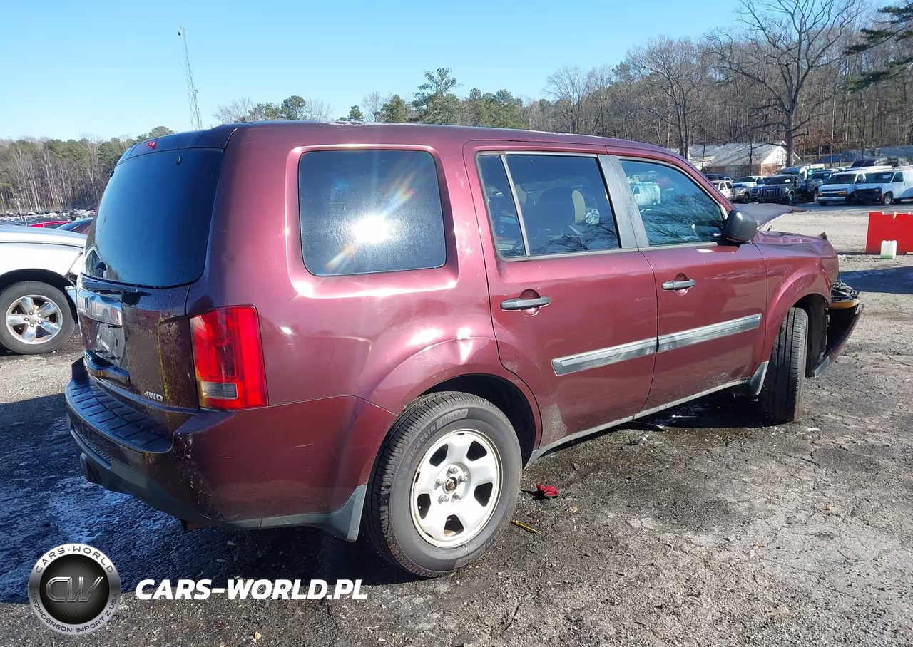 2013 Honda Pilot Lx VIN:5FNYF4H24DB049370 - 4