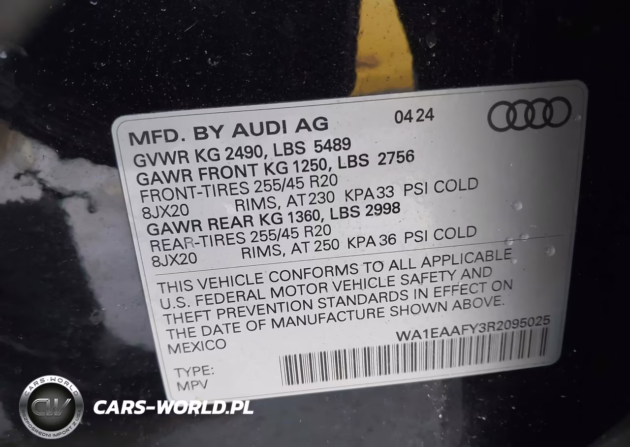 2024 Audi Q5 Premium Plus 45 Tfsi S Line Quattro VIN:WA1EAAFY3R2095025 - 9
