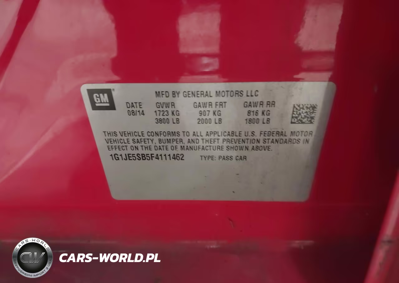 2015 Chevrolet Sonic Ltz Auto VIN:1G1JE5SB5F4111462 - 9