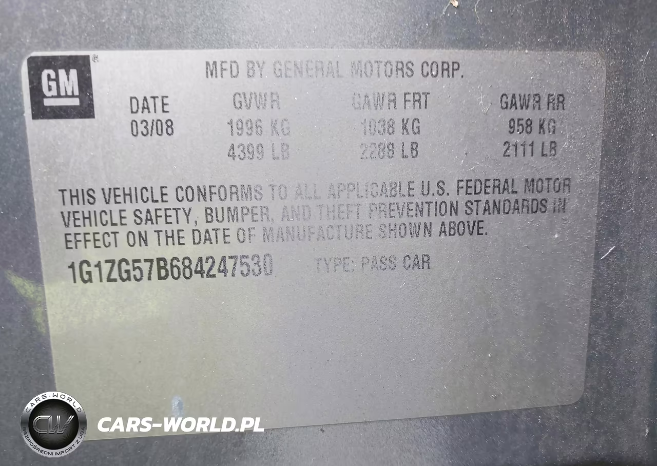 2008 Chevrolet Malibu Ls VIN:1G1ZG57B684247530 - 9