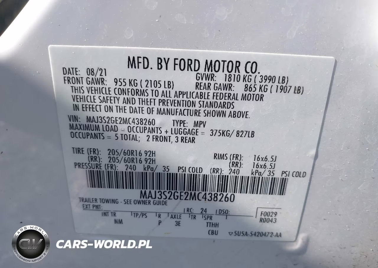 2021 Ford Ecosport Se VIN:MAJ3S2GE2MC438260 - 9