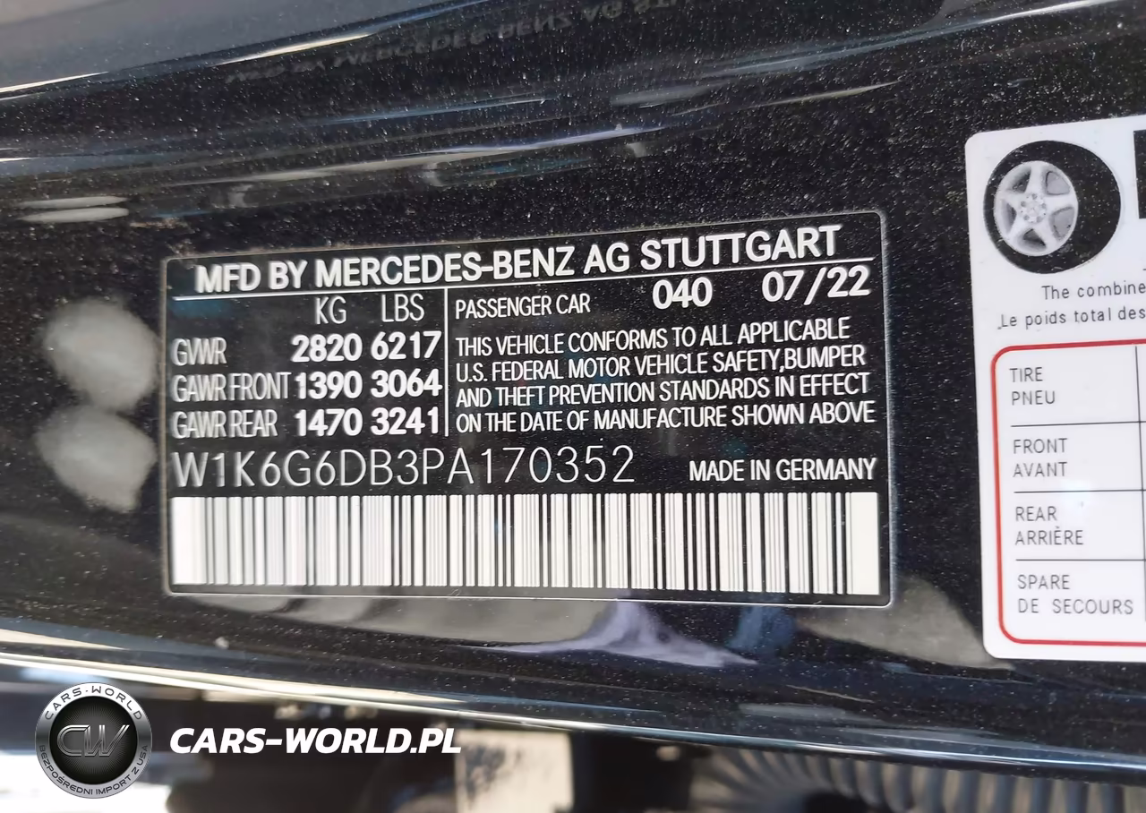 2023 Mercedes-Benz S 500 4Matic VIN:W1K6G6DB3PA170352 - 9