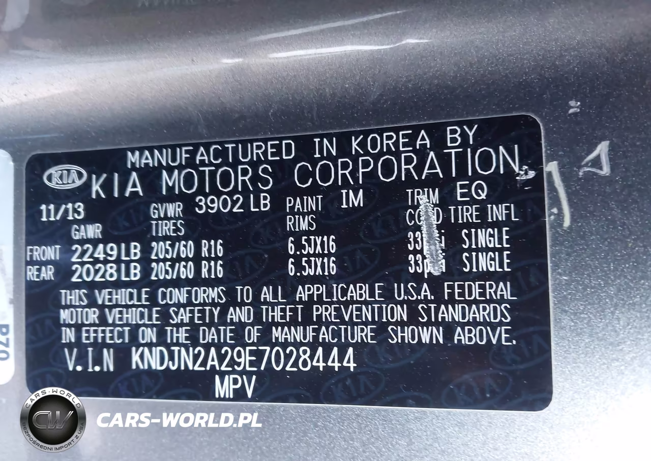 2014 Kia Soul VIN:KNDJN2A29E7028444 - 9