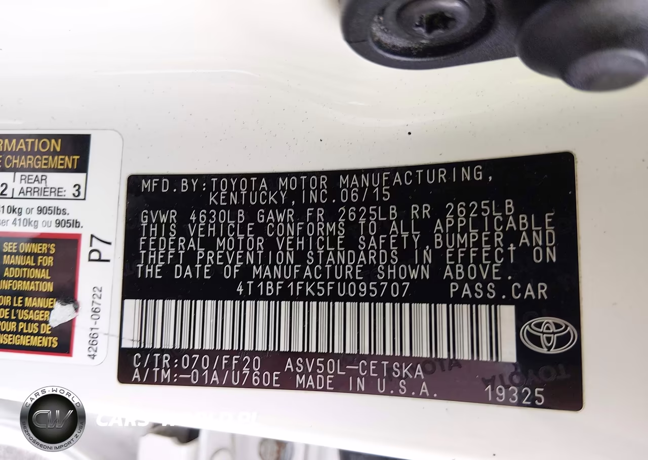 2015 Toyota Camry Se VIN:4T1BF1FK5FU095707 - 9