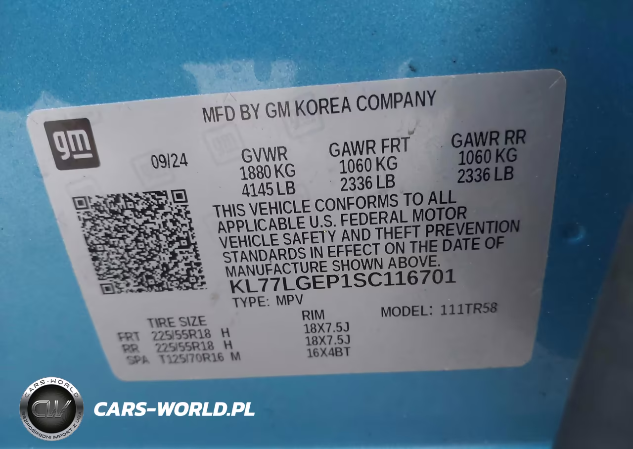 2025 Chevrolet Trax Fwd 1Rs VIN:KL77LGEP1SC116701 - 9