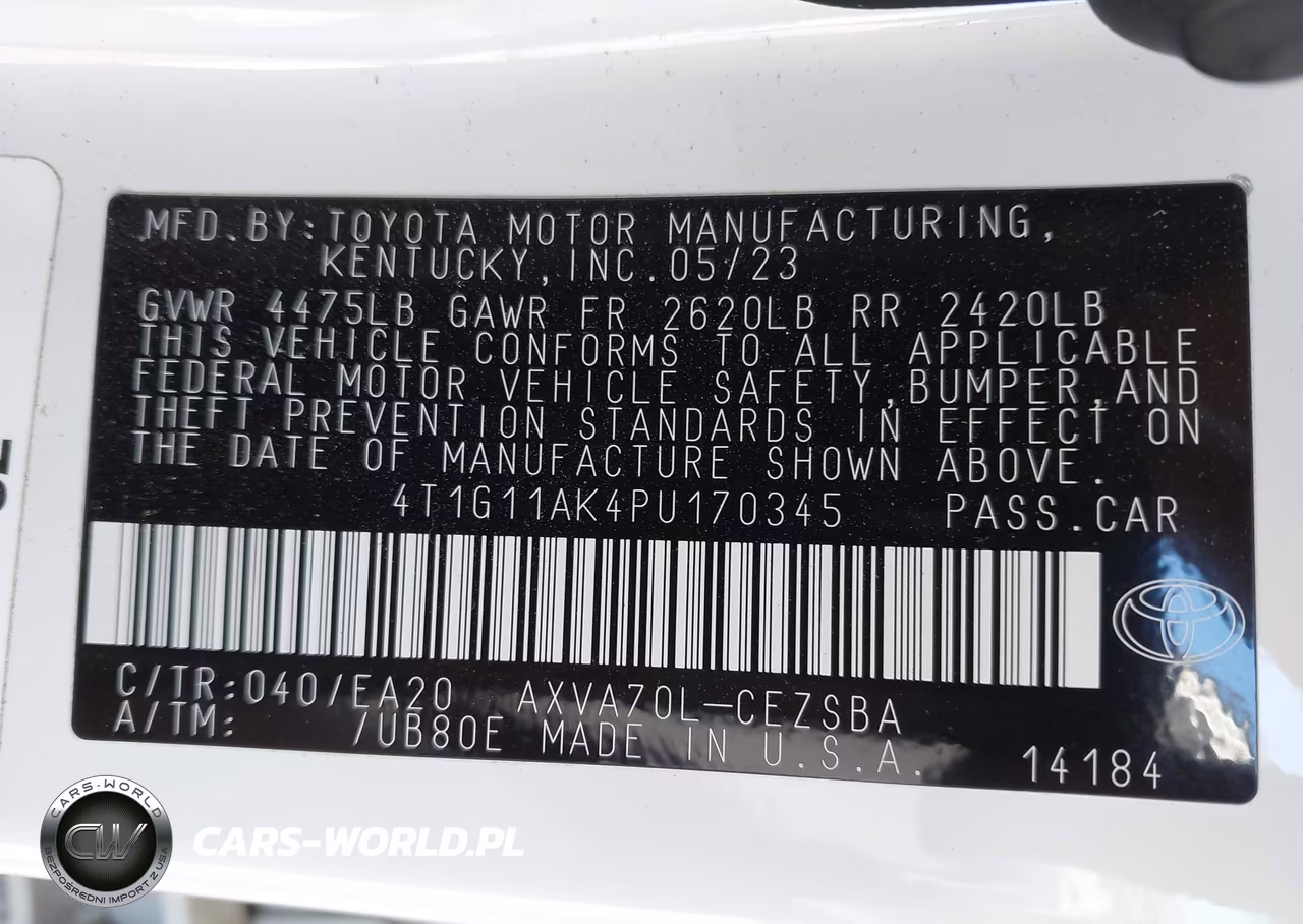 2023 Toyota Camry Se VIN:4T1G11AK4PU170345 - 9