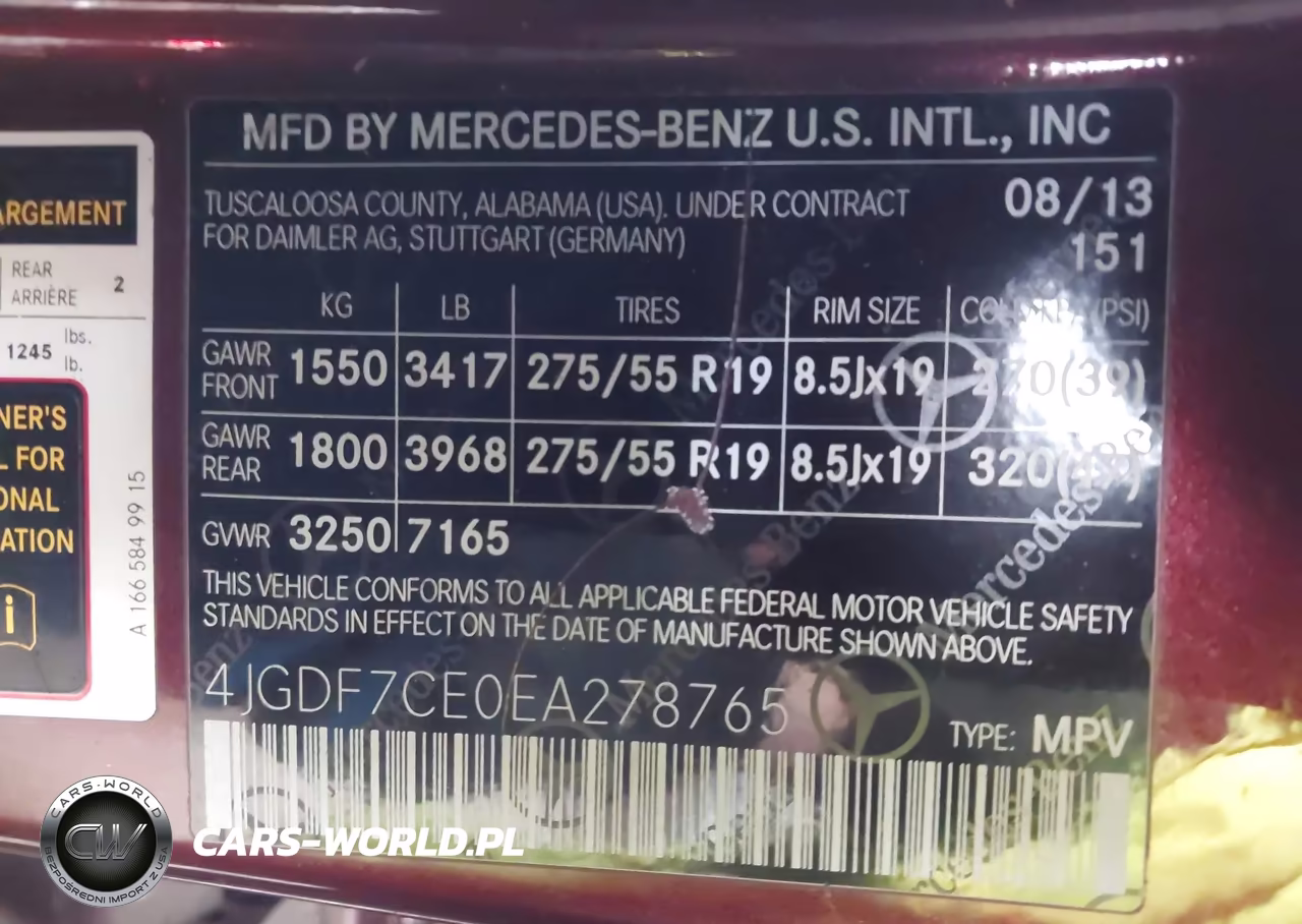 2014 Mercedes-Benz Gl 450 4Matic VIN:4JGDF7CE0EA278765 - 9