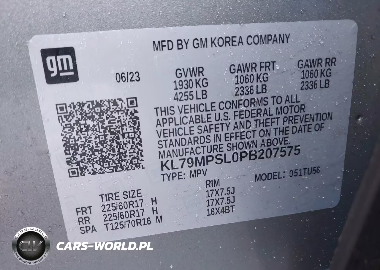 2023 Chevrolet Trailblazer Fwd Lt VIN:KL79MPSL0PB207575 - 9