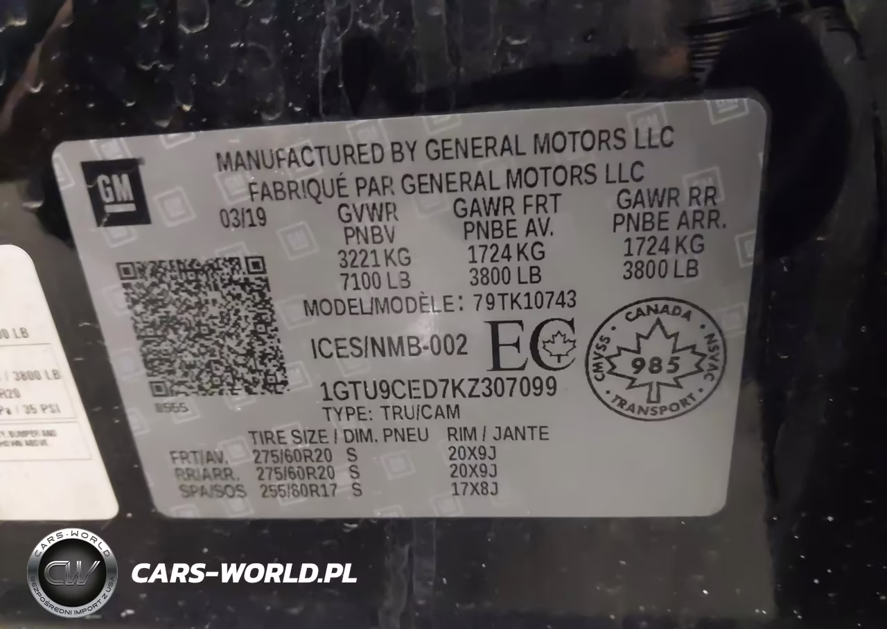 2019 GMC Sierra 1500 Elevation VIN:1GTU9CED7KZ307099 - 9