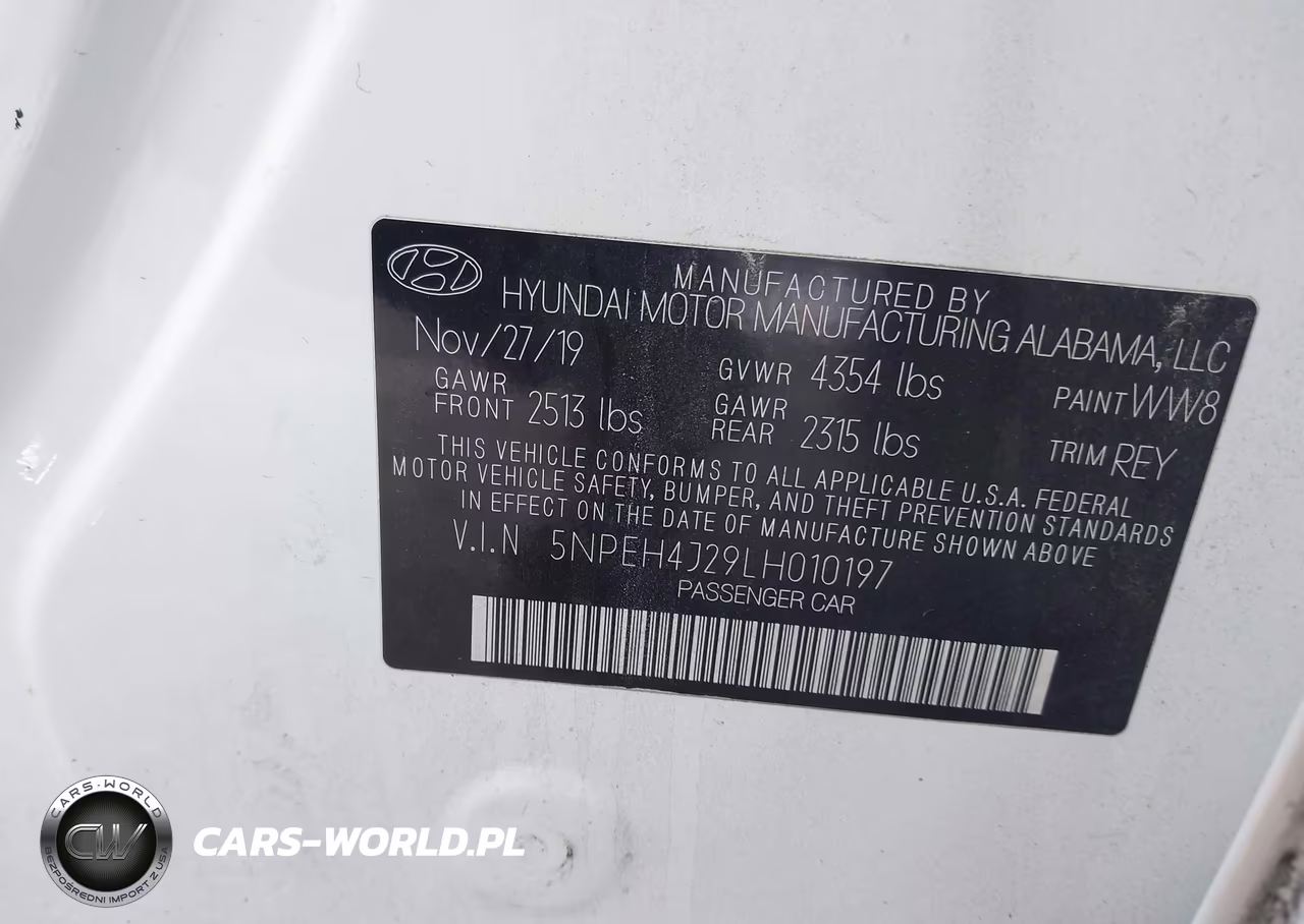 2020 Hyundai Sonata Limited VIN:5NPEH4J29LH010197 - 9