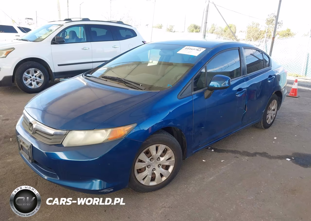 2012 Honda Civic Lx VIN:19XFB2F52CE345528 - 2