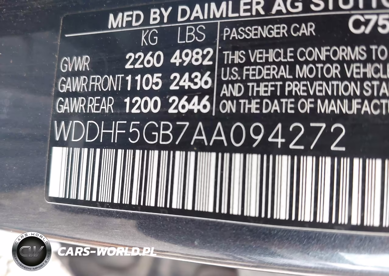 2010 Mercedes-Benz E 350 VIN:WDDHF5GB7AA094272 - 9