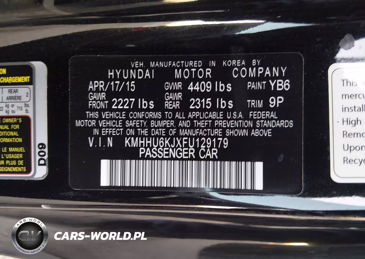 2015 Hyundai Genesis 3.8 Ultimate VIN:KMHHU6KJXFU129179 - 9