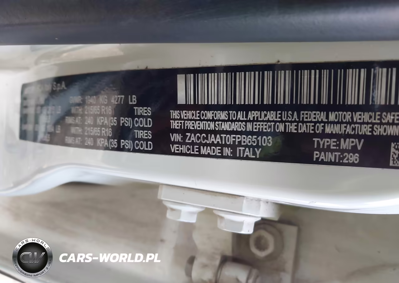 2015 Jeep Renegade Sport VIN:ZACCJAAT0FPB65103 - 9