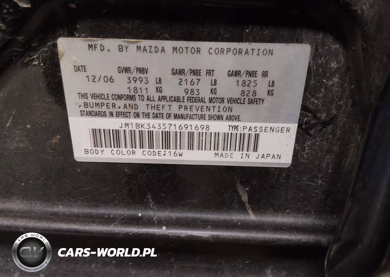 2007 Mazda Mazda3 S Touring VIN:JM1BK343571691698 - 9