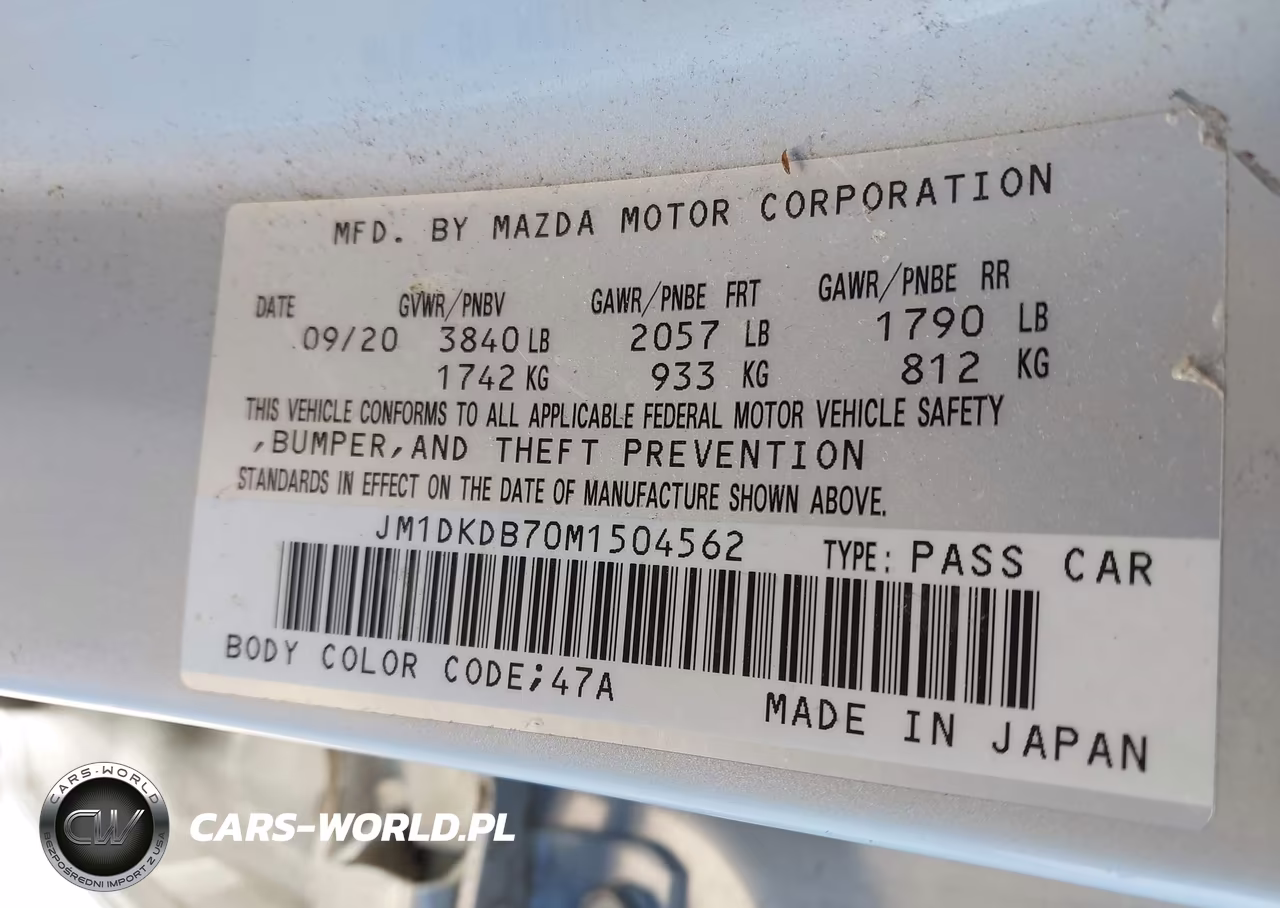 2021 Mazda Cx-3 Sport VIN:JM1DKDB70M1504562 - 9